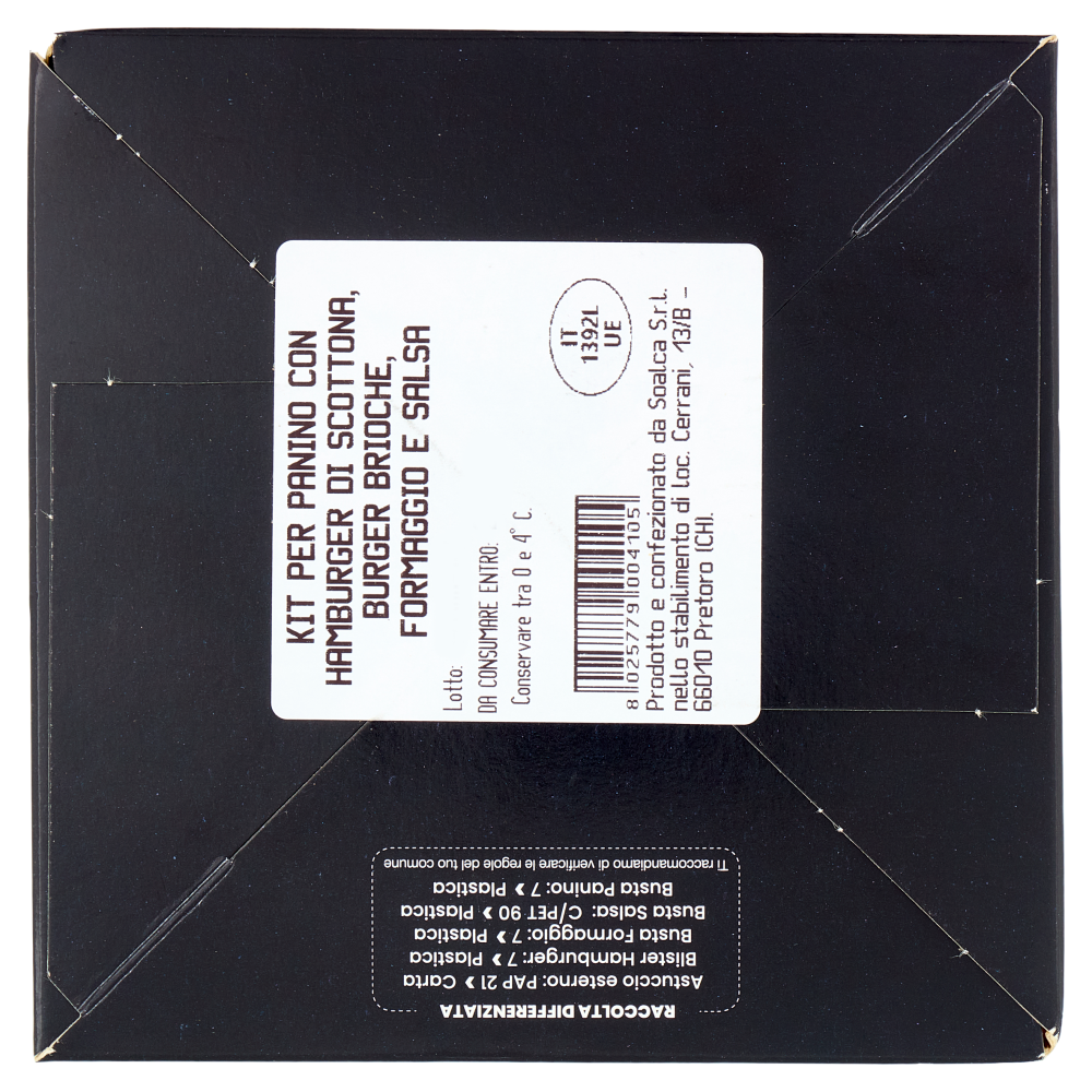 Jubatti BBQ Kit Burger con Carne Fresca di Scottona 252 g