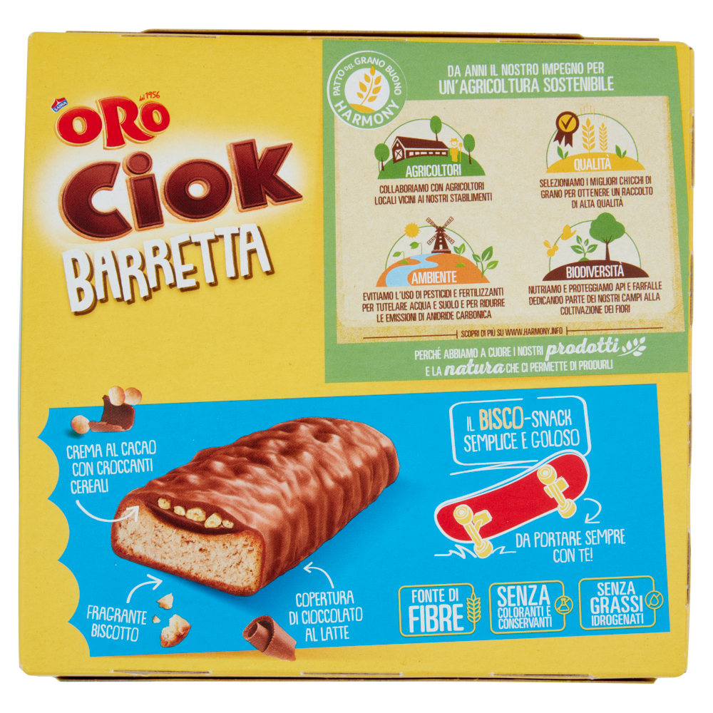 Oro Ciok Barrette al cioccolato al latte -  6 x 27 g
