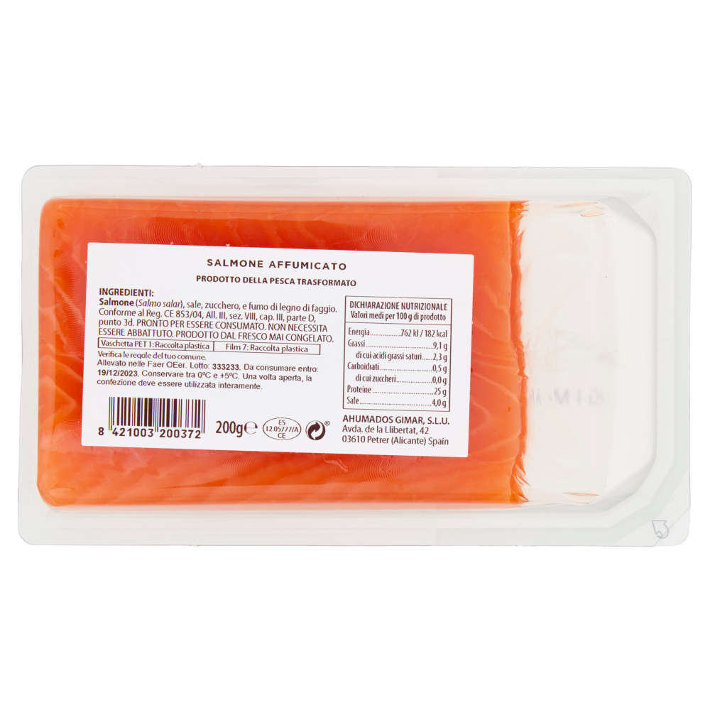Gimar Smoked Salmone Affumicato 200 g