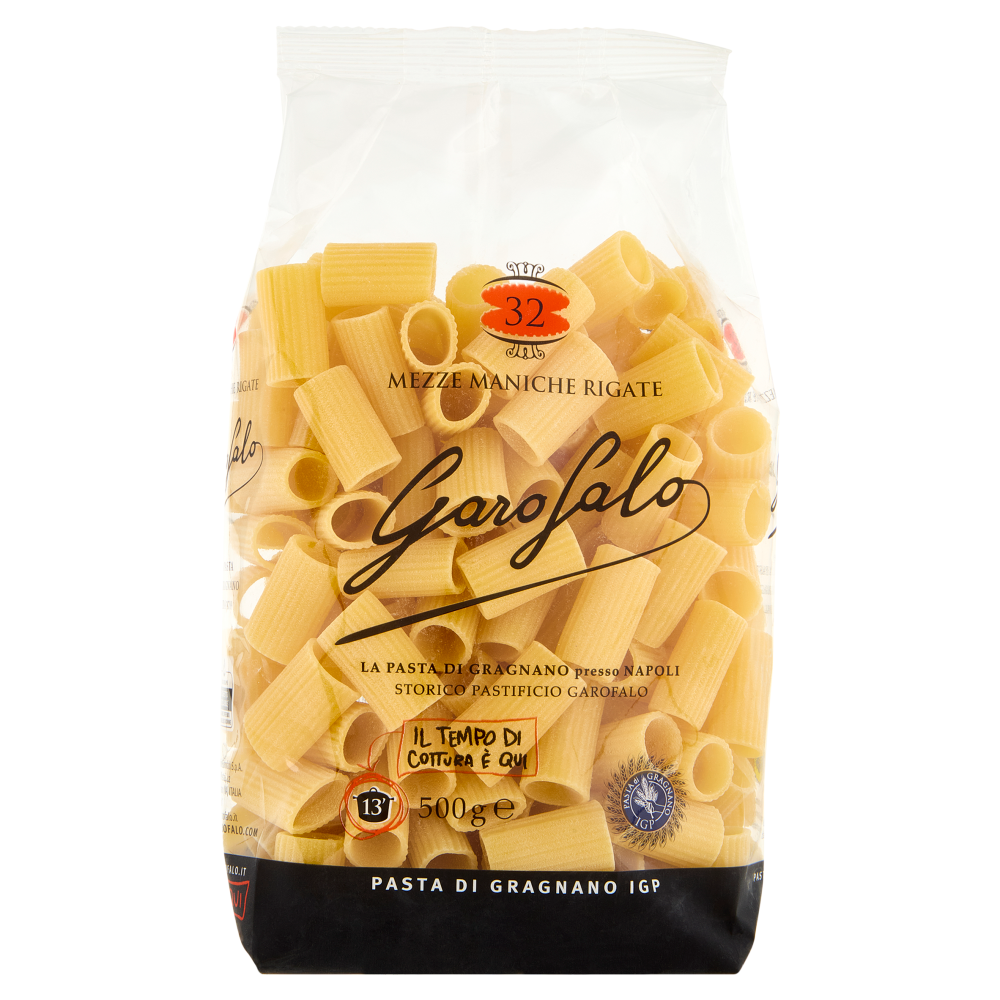 Garofalo Mezze Maniche Rigate 32 Pasta di Gragnano IGP 500 g