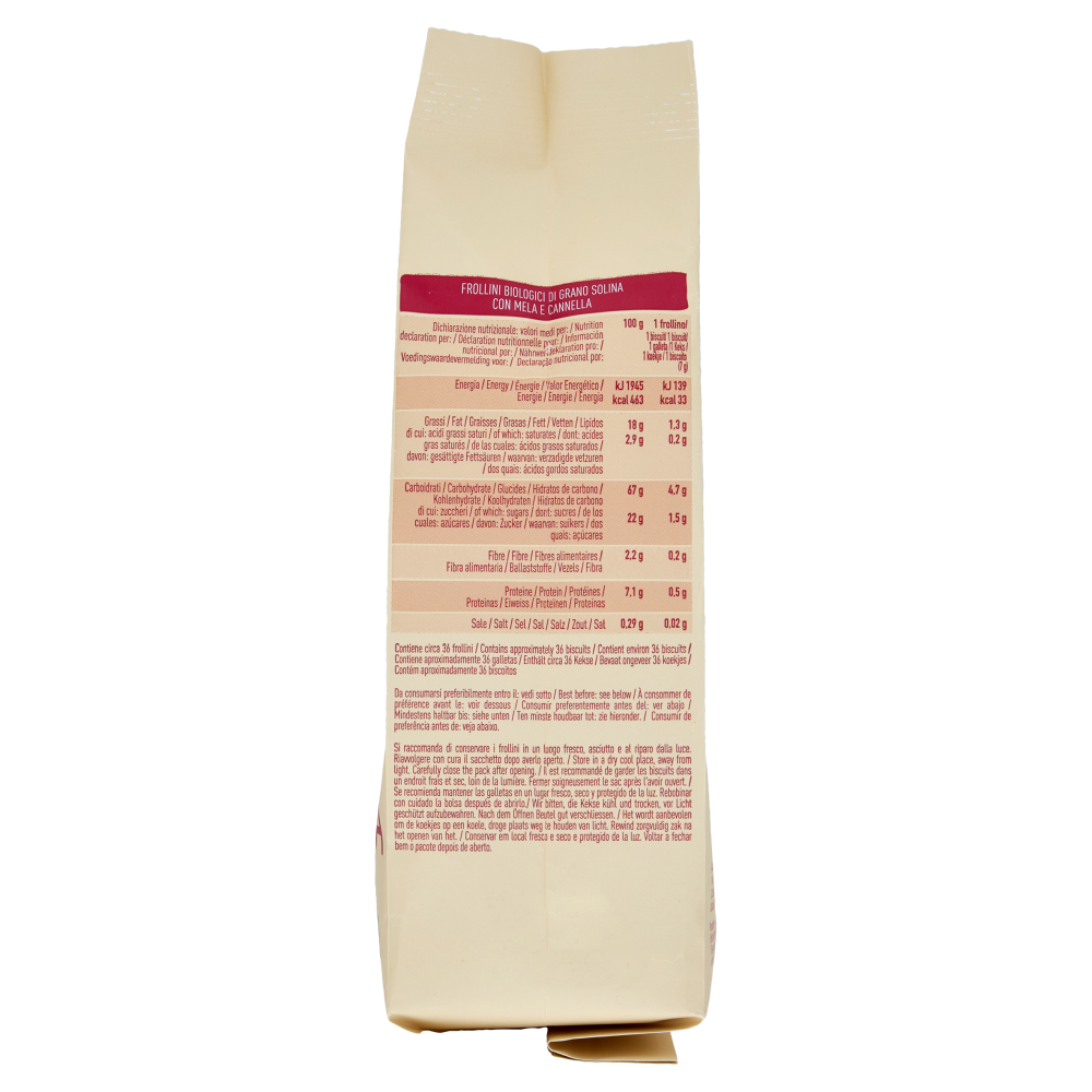 alce nero Frollini Mela e Cannella 250 g