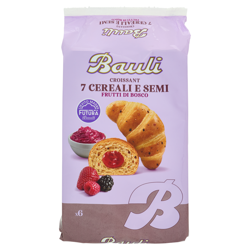 Bauli Croissant 7 Cereali e Semi Frutti di Bosco 6 x 45 g