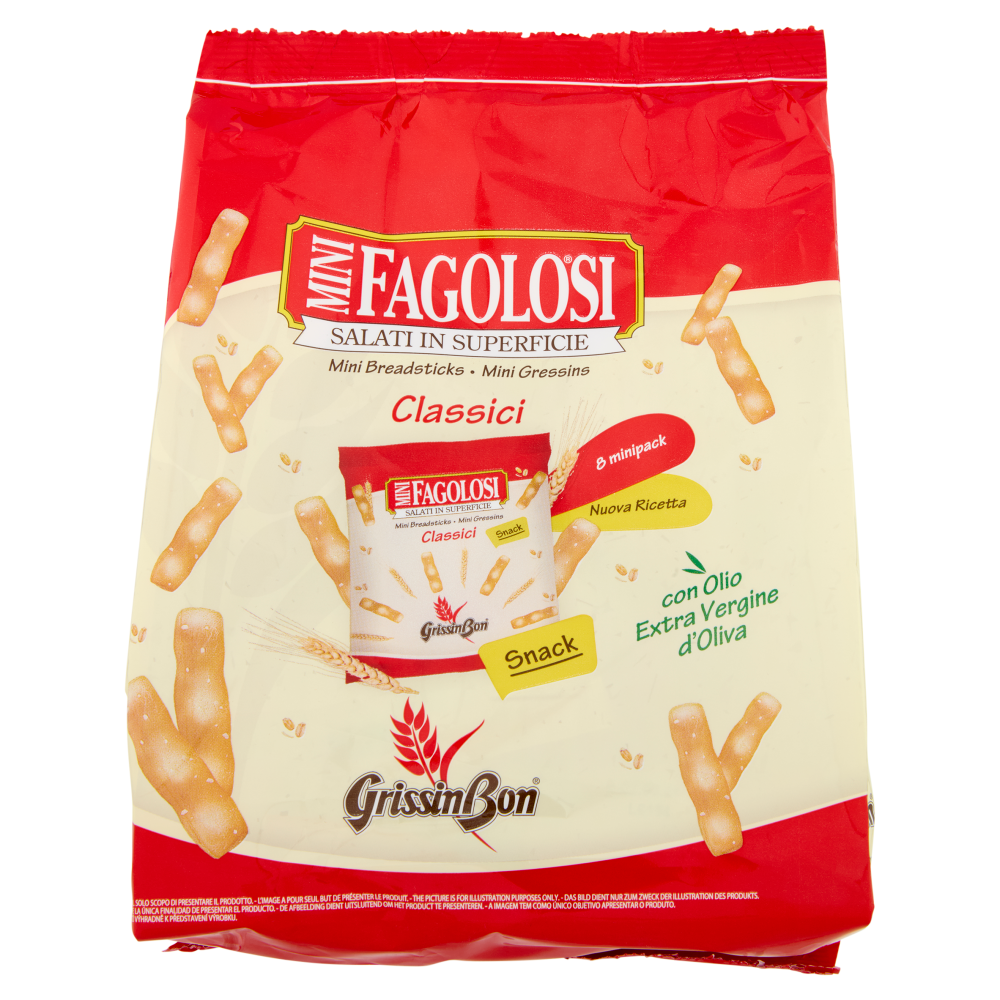 GrissinBon Fagolosi Mini Classici 8 minipack Snack 165 g
