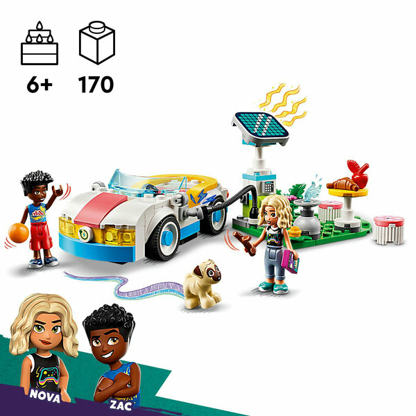 LEGO Friends Auto elettrica e caricabatterie