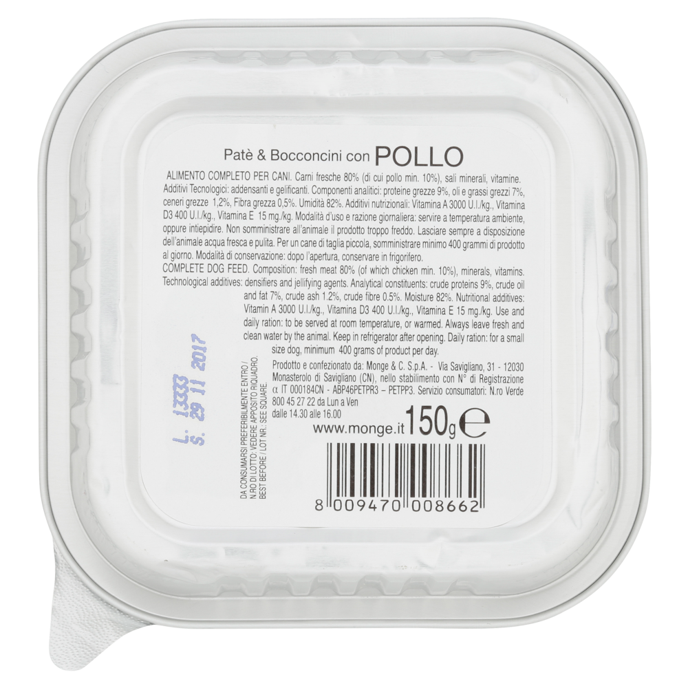 Special Dog Fresh Paté & bocconcini con pollo 150 g