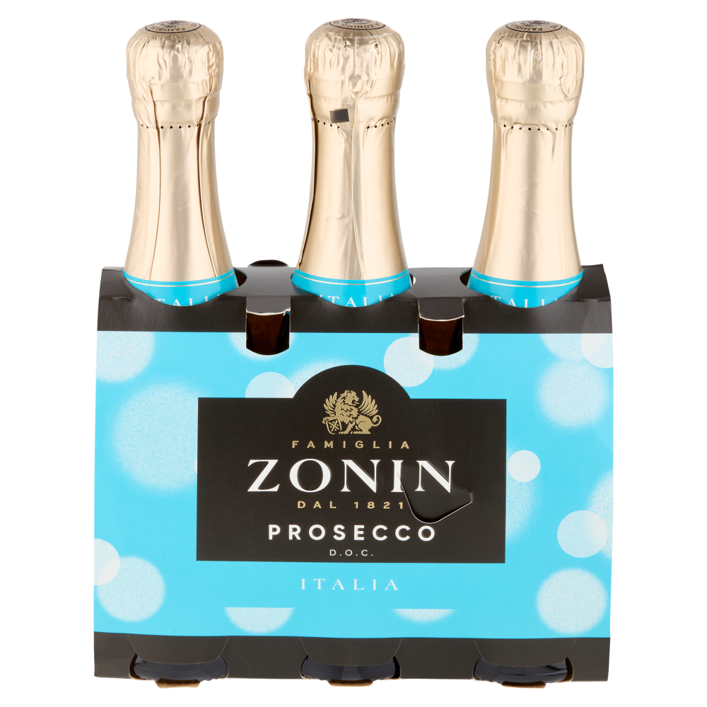 Zonin Prosecco D.O.C. Extra Dry 3 x 200 ml