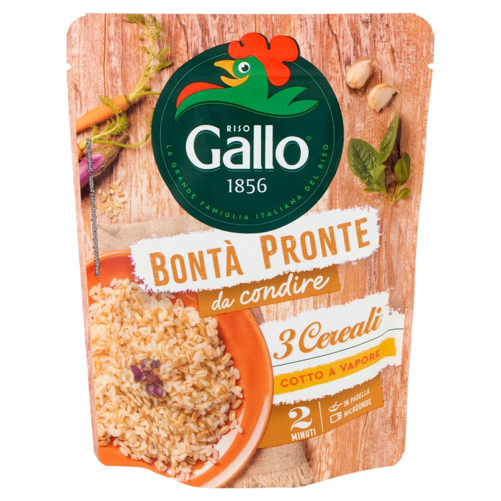 Riso Gallo Bontà Pronte da condire 3 Cereali 250 g