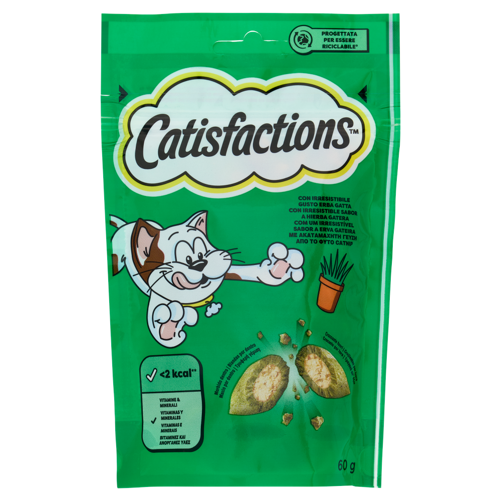 Catisfactions Snack Gatto con Erba Gatta 60 g