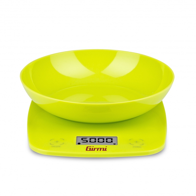 Girmi PS01 Verde Superficie piana Rotondo Bilancia da cucina elettronica
