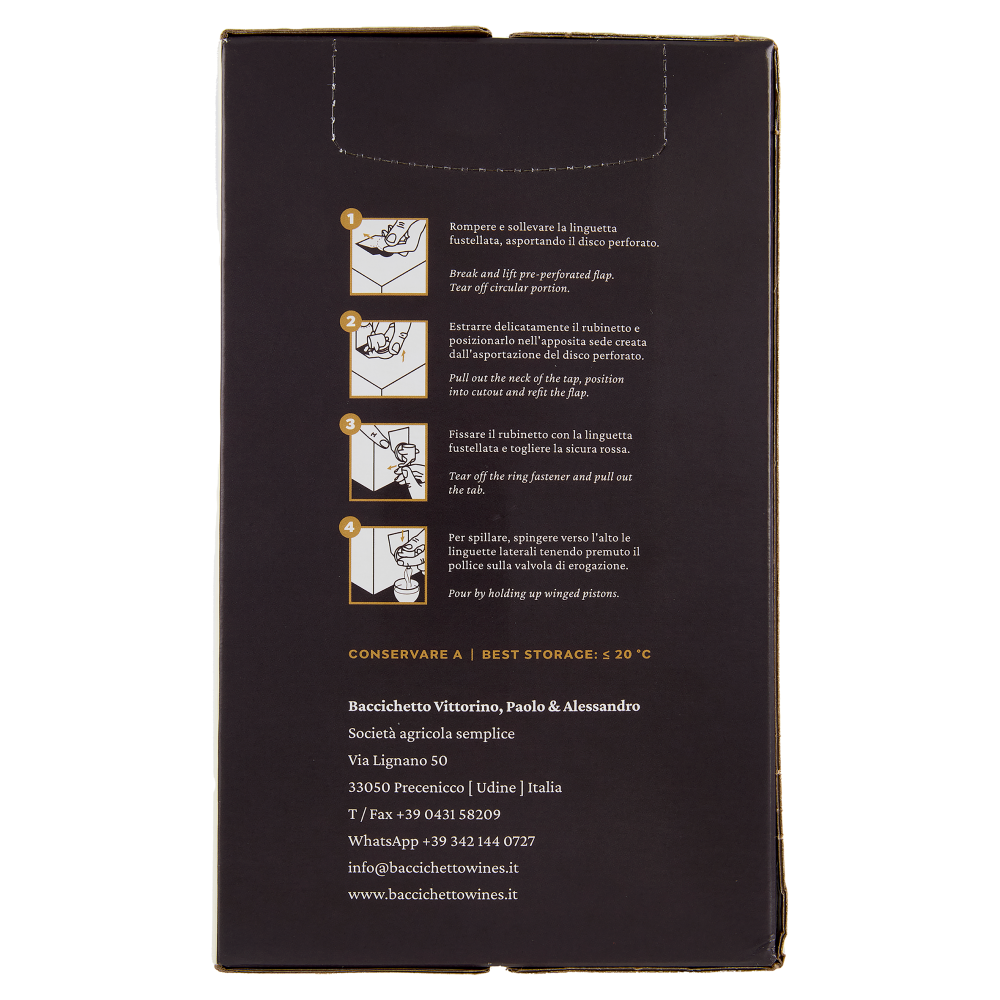 Baccichetto Vittorino Cabernet Franc Venezia Giulia IGT 5 lt