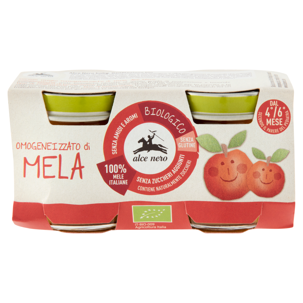 alce nero Omogeneizzato di Mela 2 x 80 g