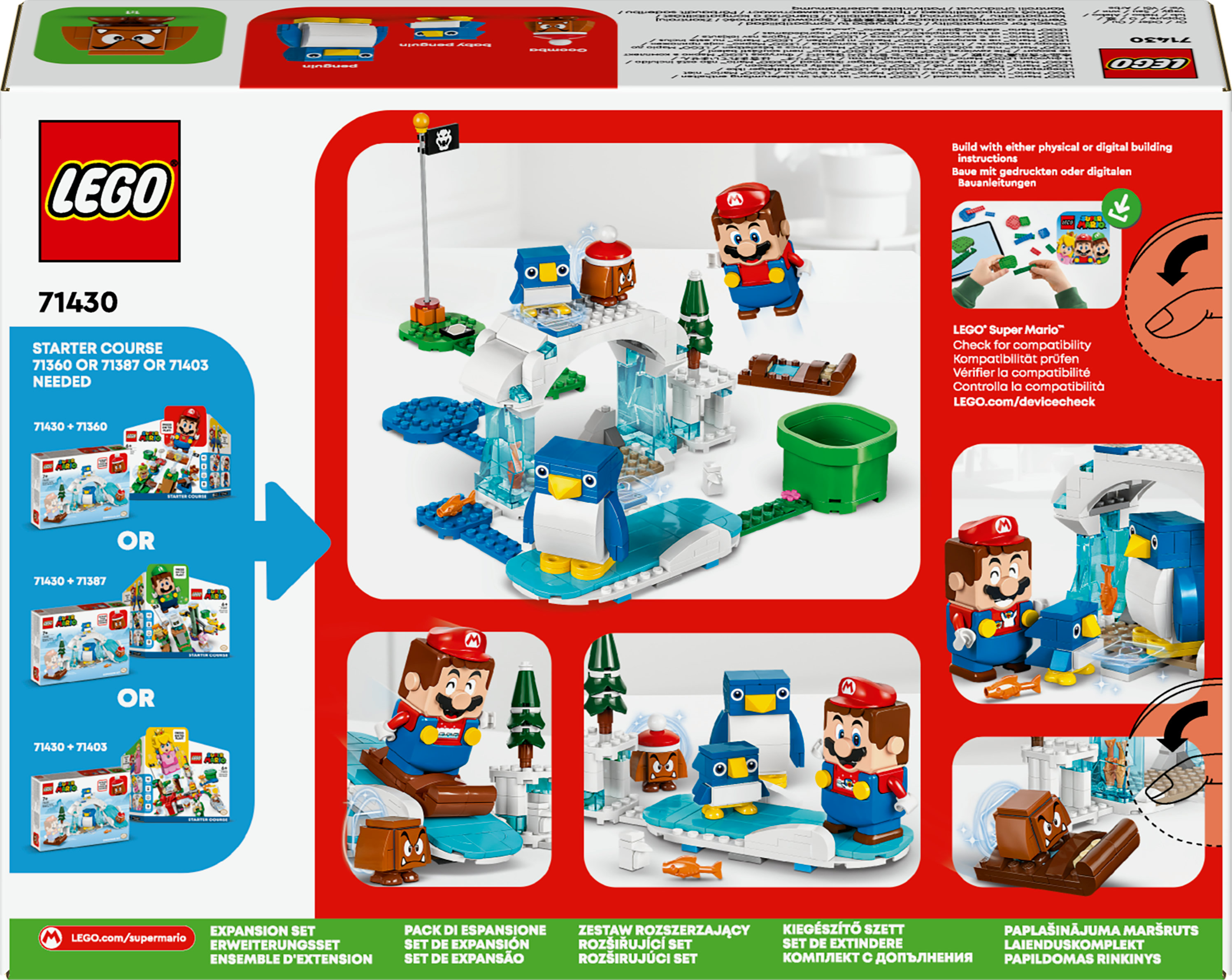 LEGO Super Mario Pack di espansione La settimana bianca della famiglia Pinguotto