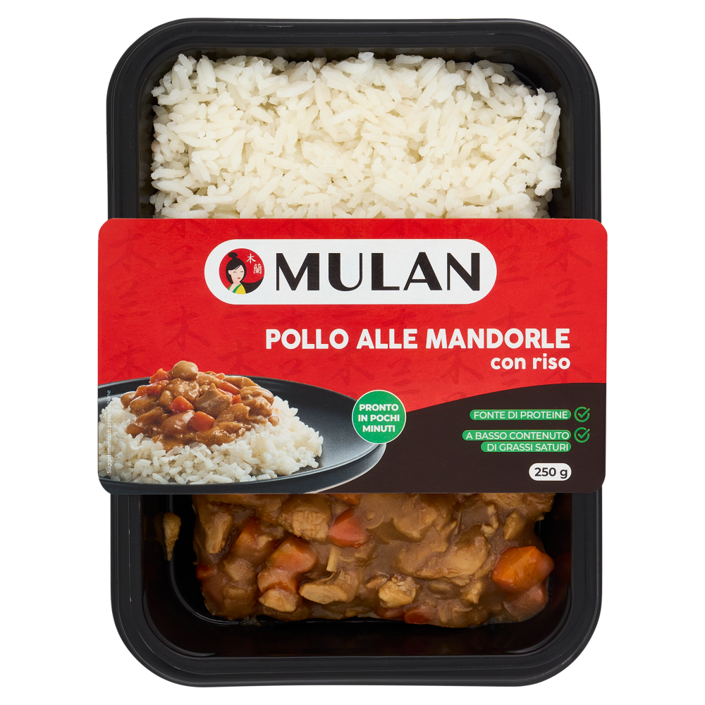 Mulan Pollo alle Mandorle con riso 250 g