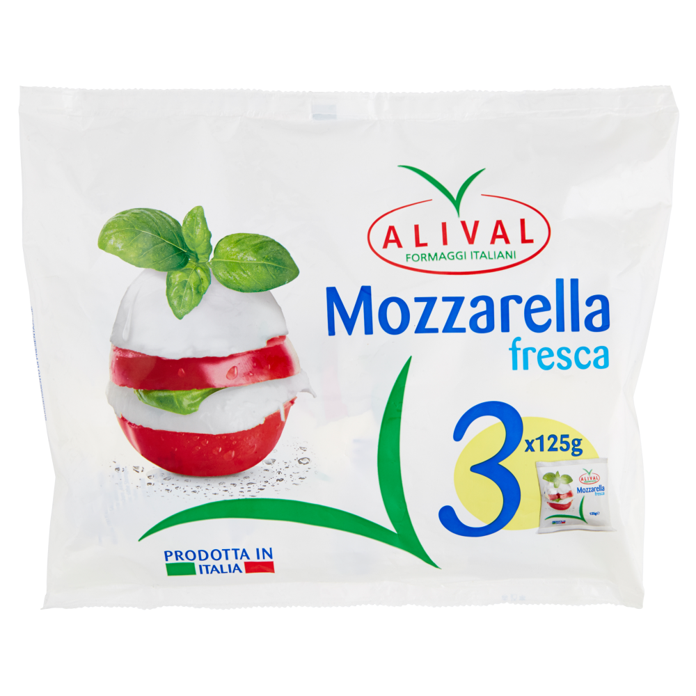 Alival Mozzarella fresca 3 x 125 g