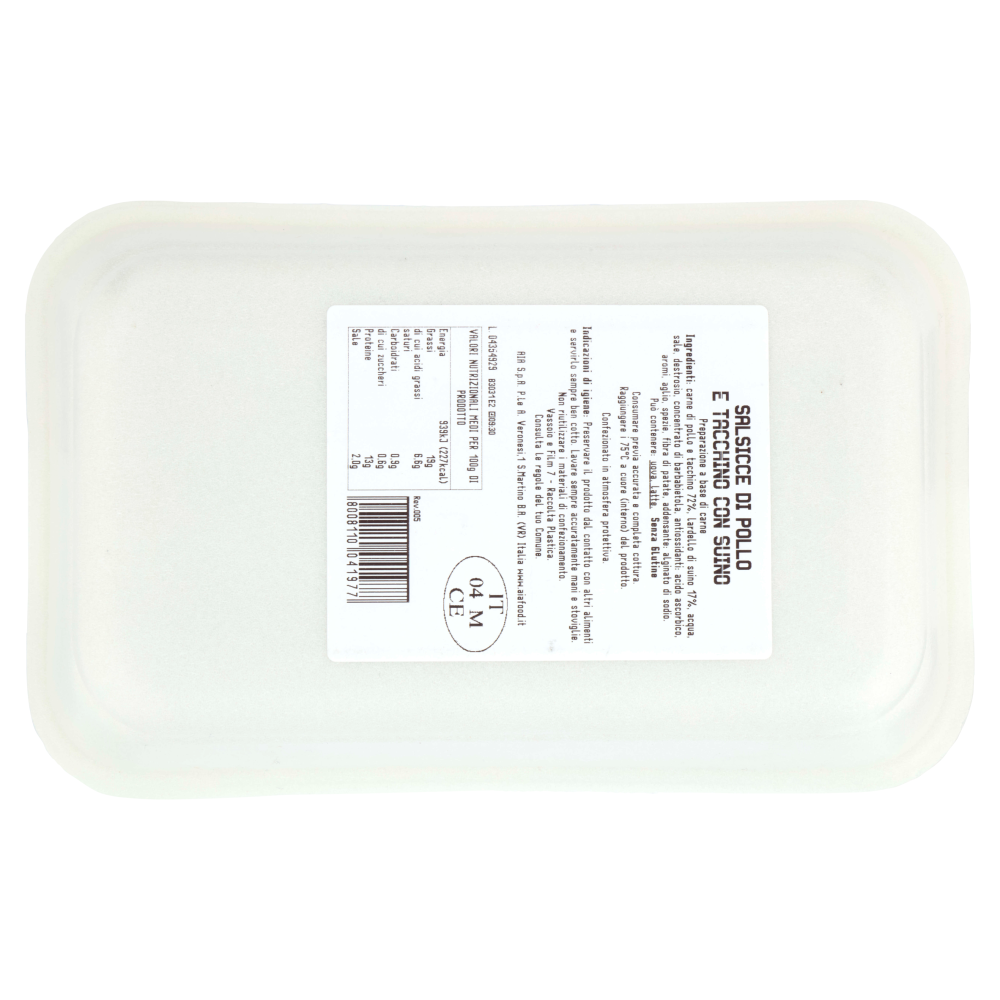 Aia Carne al Fuoco Salsicce con Pollo, Tacchino e Suino 0,400 kg