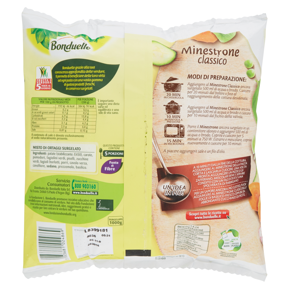 Bonduelle Minestrone classico 1000 g