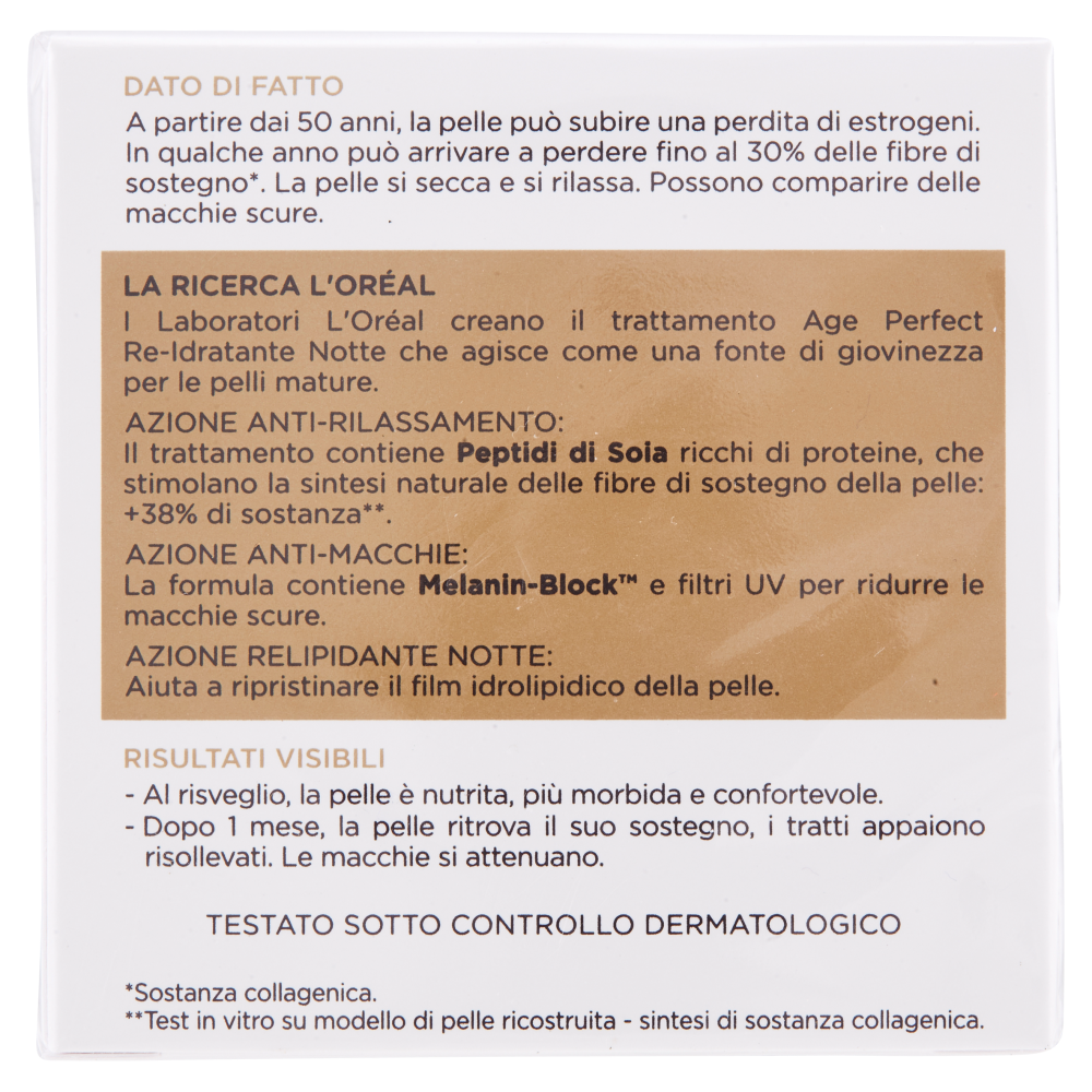 L'Oréal Paris Age Perfect Trattamento re-idratante notte pelli mature 50 ml
