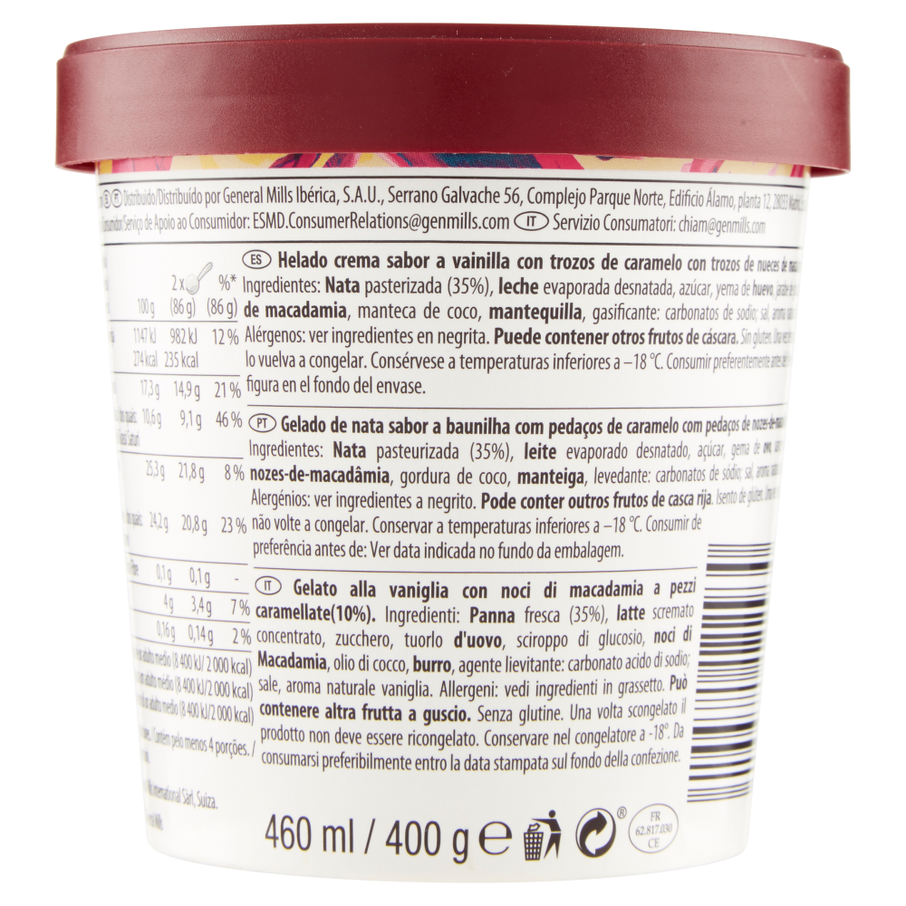 Häagen-Dazs Macadamia Nut Brittle 400 g