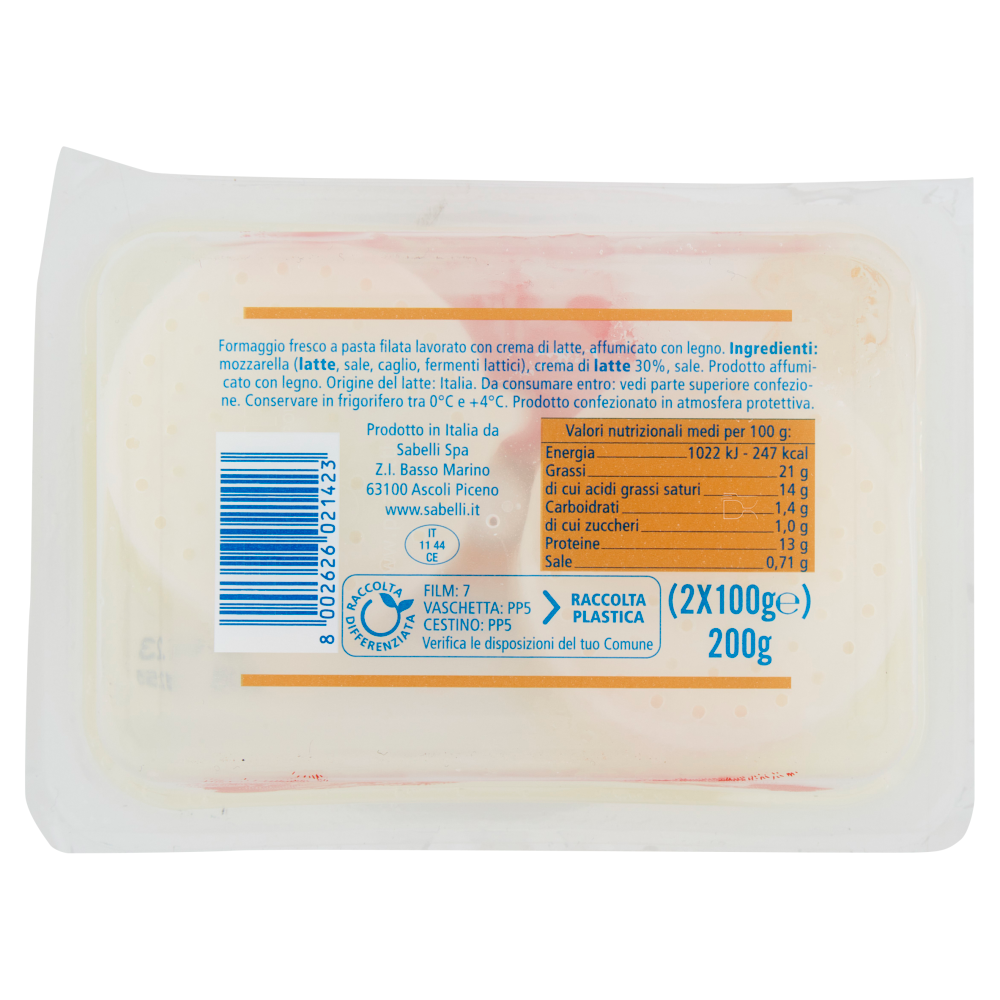 Sabelli Burratine affumicate al naturale 2 x 100 g