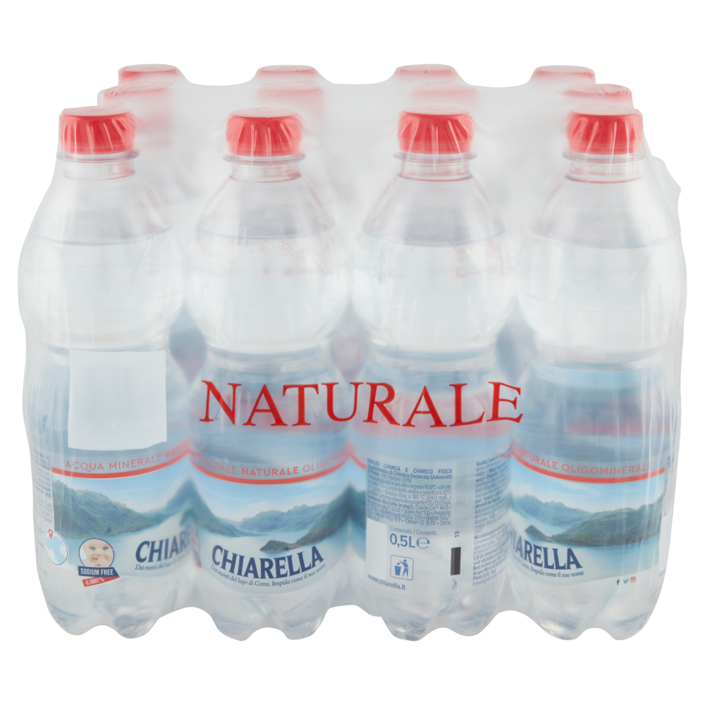Chiarella Acqua Minerale Naturale Oligominerale 12 x 0,5 L