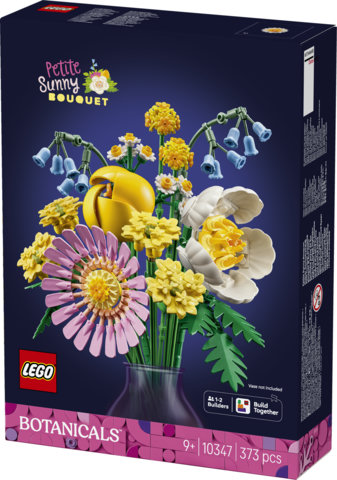 LEGO Botanicals 10347 Bouquet di Fiori Estivi Finti - Decorazione per Casa - Gioco della Natura per Bambine e Bambini 9+