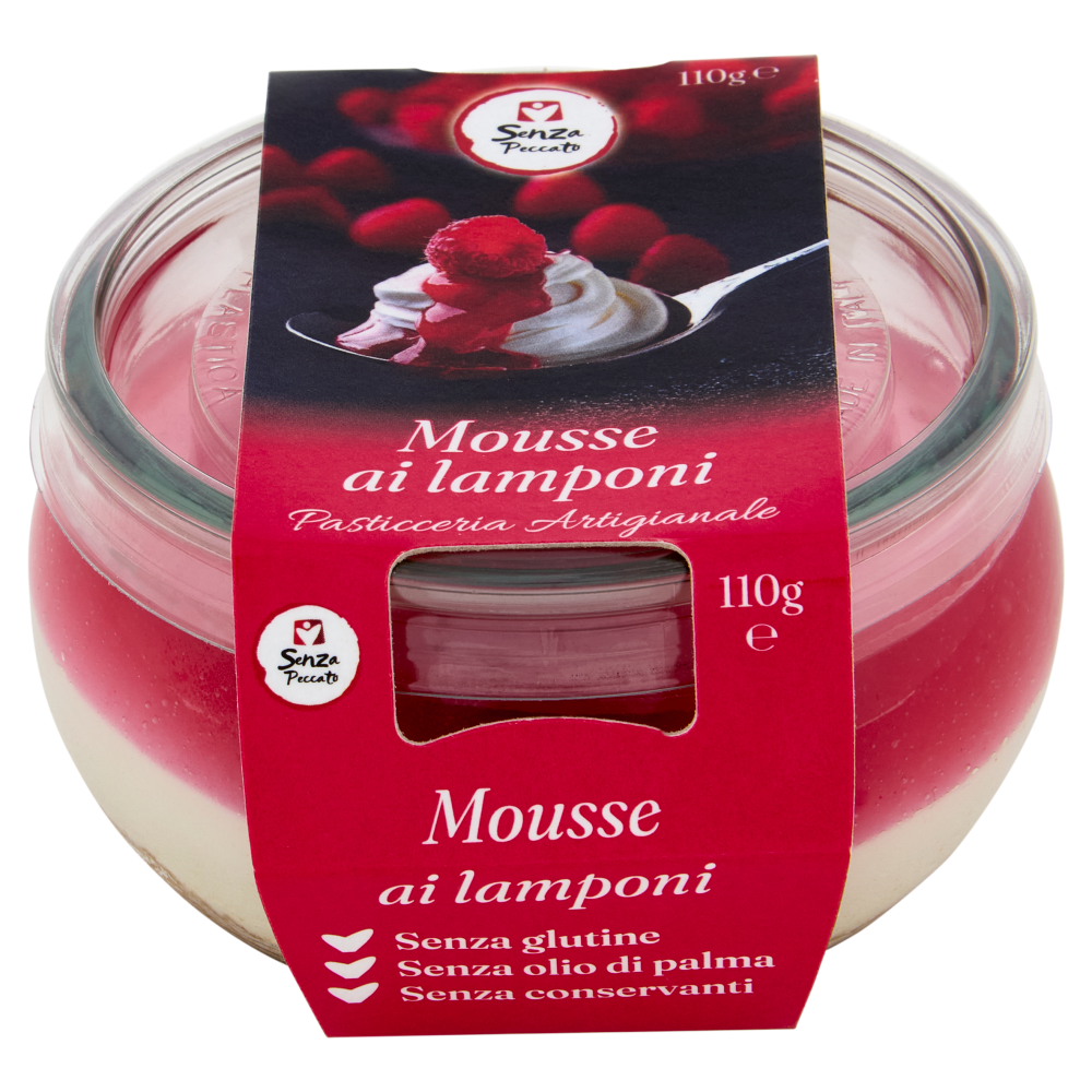 Senza Peccato Mousse ai lamponi 110 g
