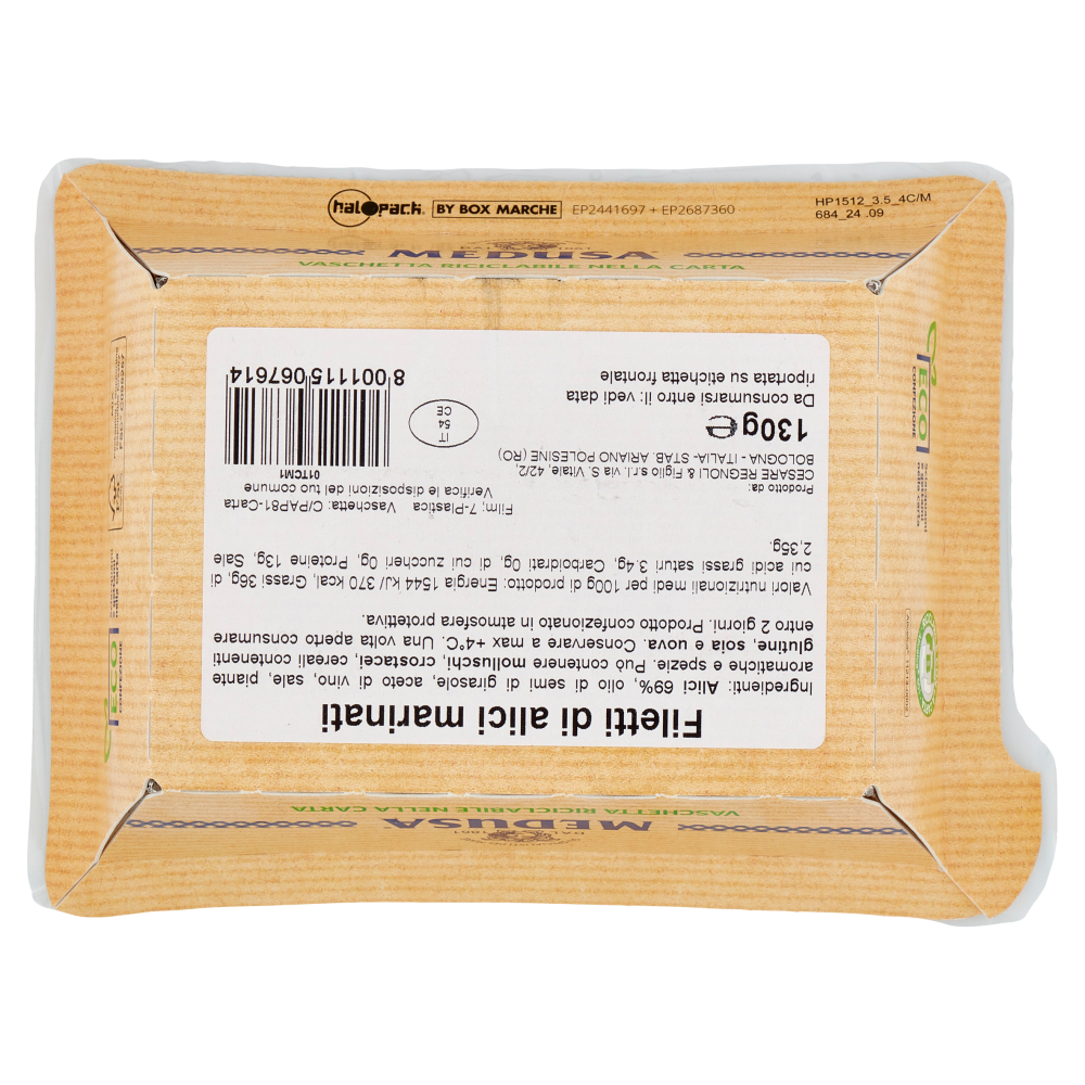 Medusa Le Specialità di mare Filetti di alici 130 g