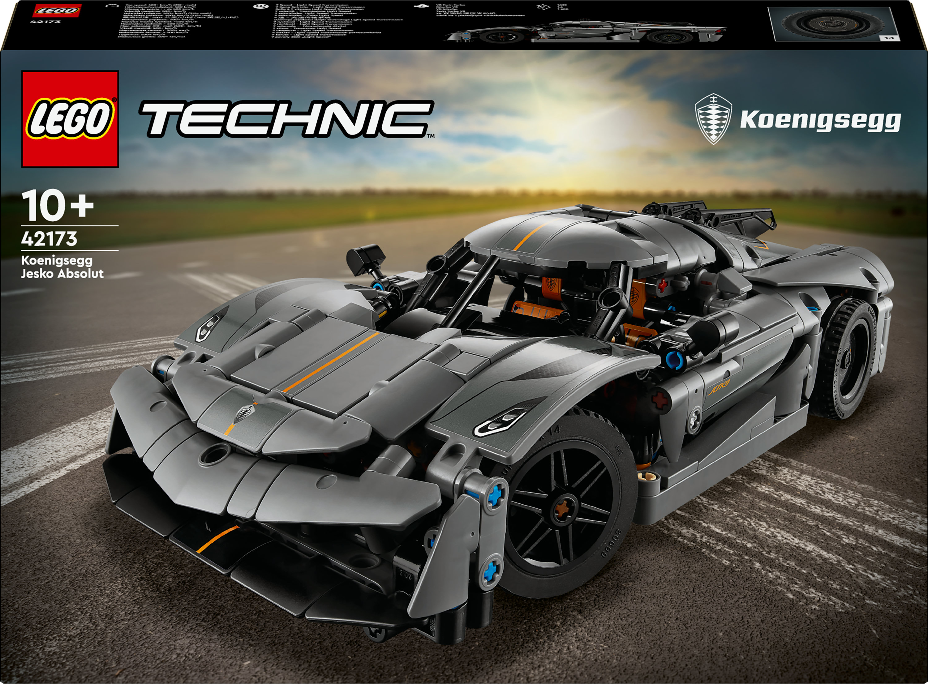 LEGO Technic Hypercar Koenigsegg Jesko Absolut grigia