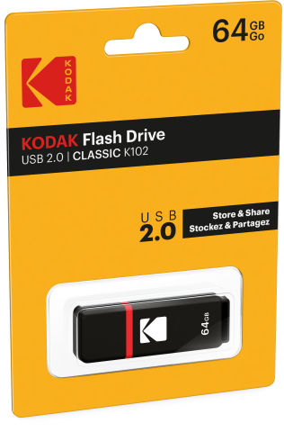 Kodak Classic K102 unità flash USB 64 GB USB tipo A 2.0 Nero, Rosso