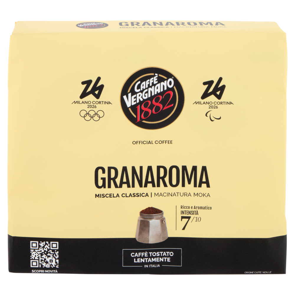 Caffè Vergnano 1882 Granaroma Ground Coffee - 2 Guyana