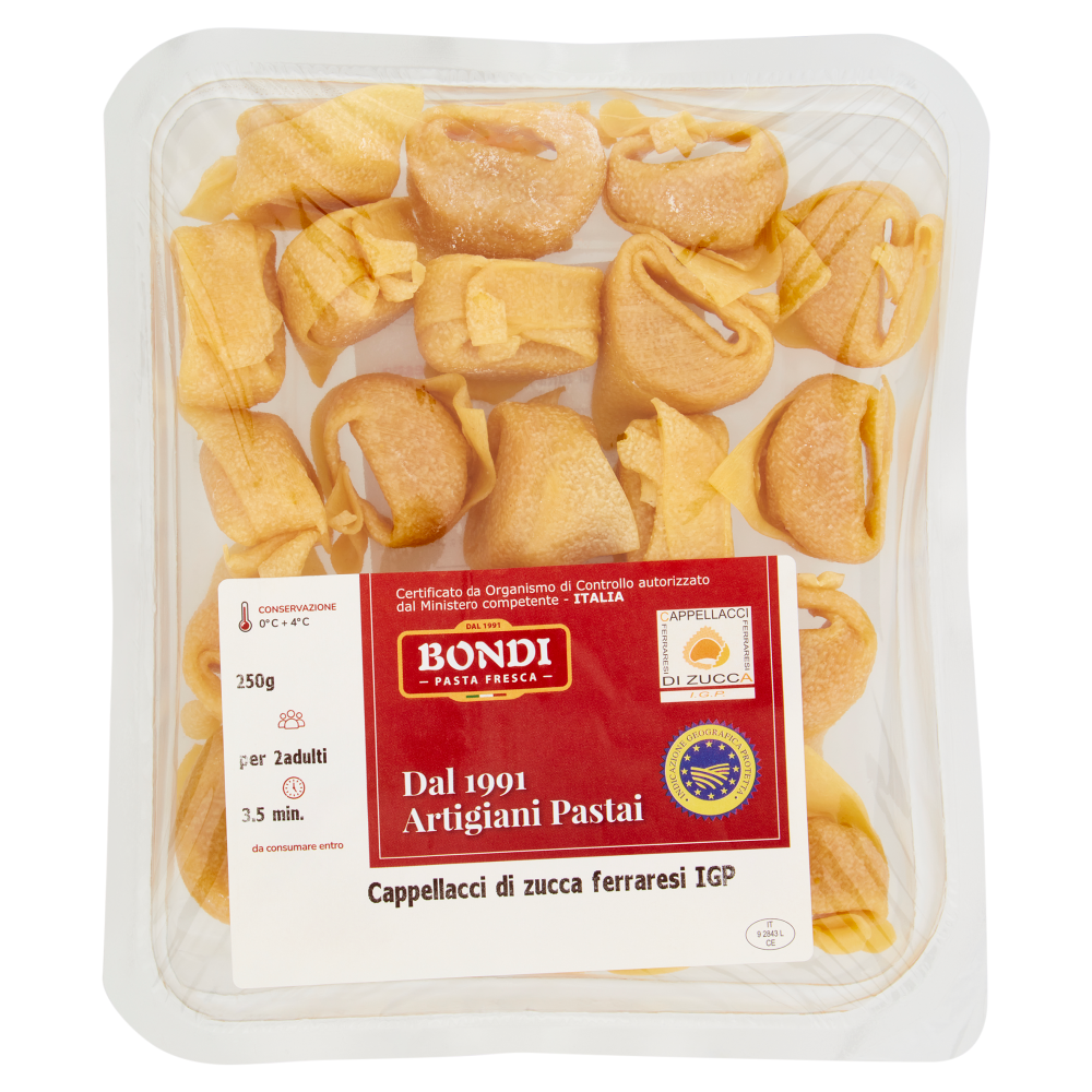 Bondi Cappellacci di zucca ferraresi IG0,250 KG