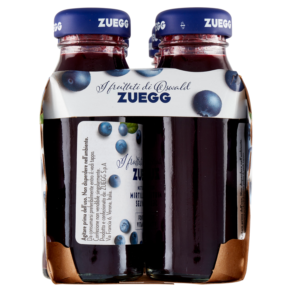 Zuegg I frutteti di Oswald Nettare di Mirtillo Nero Selvatico 6 x 125 ml