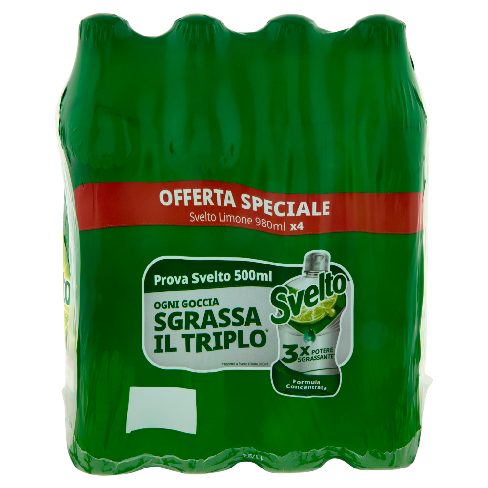 Svelto Clean Active Technology Limone 4 x 980 ml