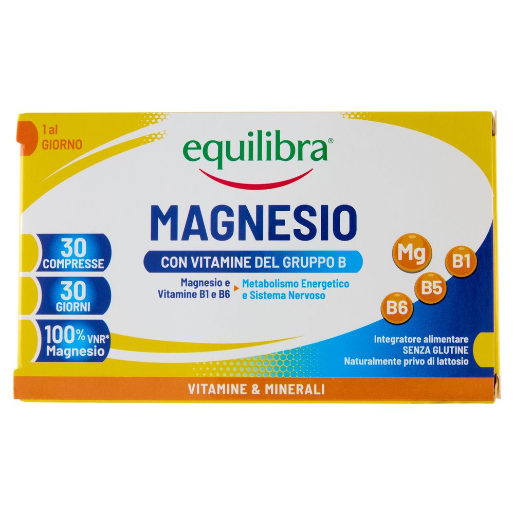 Equilibra Magnesio con Vitamine del Gruppo B 30 Compresse 39 g