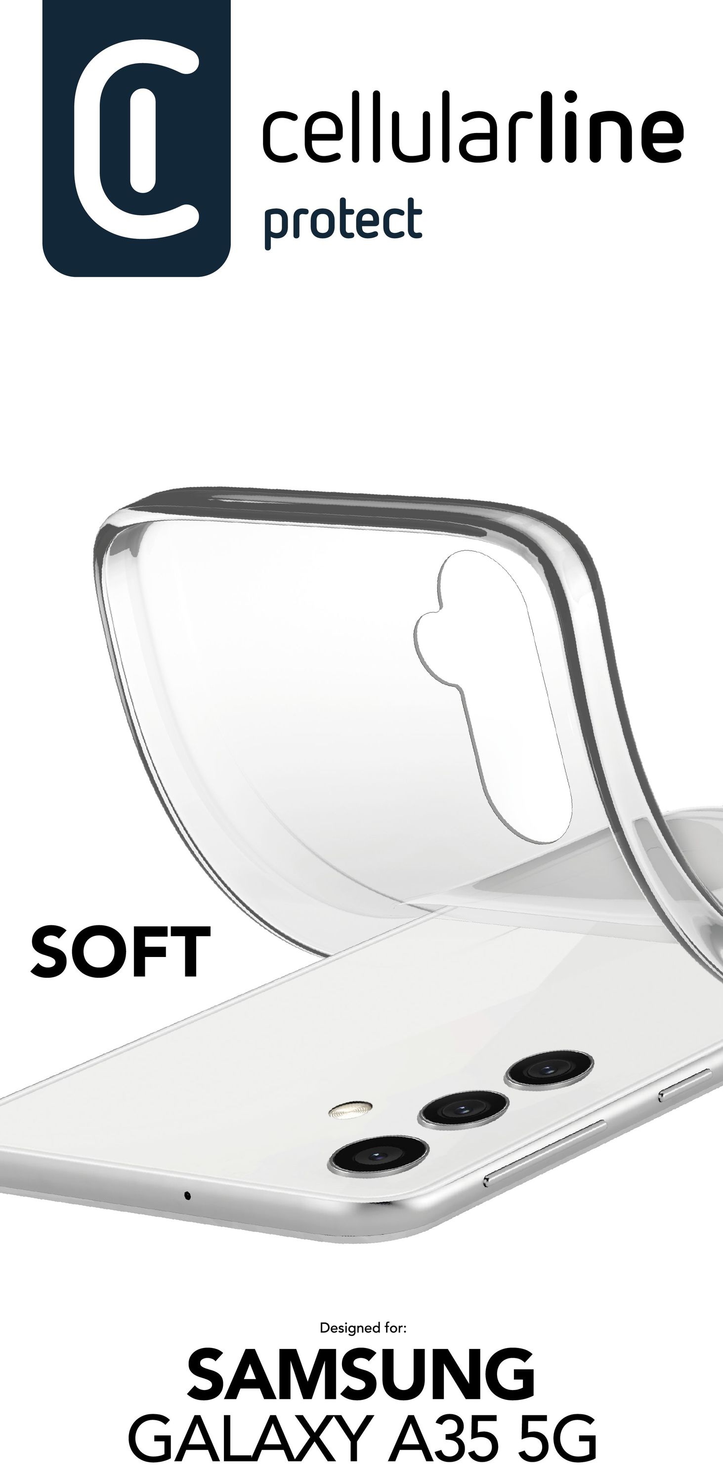 Cellularline Soft - Galaxy A35 5G Custodia in gomma morbida