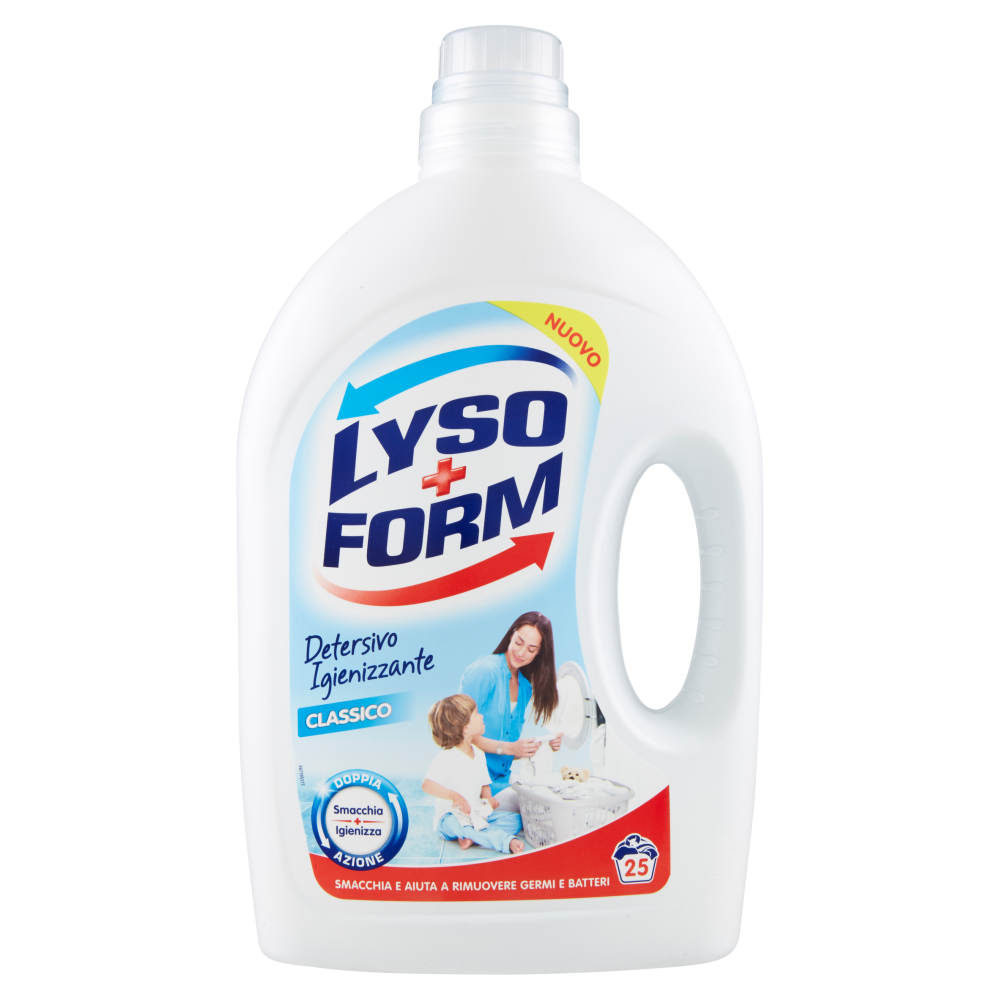 Lysoform Detersivo Igienizzante per Bucato 25 Lavaggi Classico