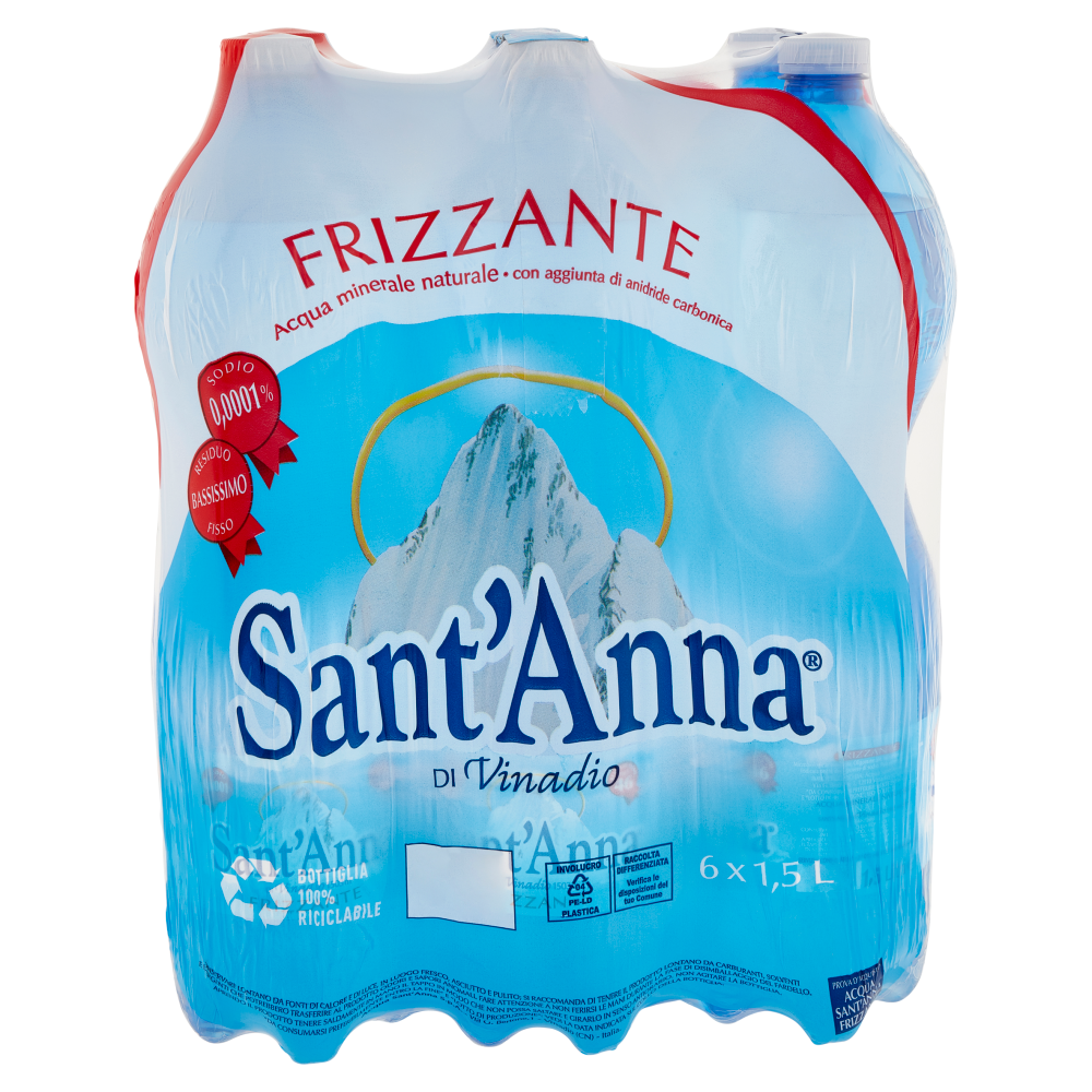 Sant'Anna di Vinadio Frizzante 6 x 1,5 L | Carrefour