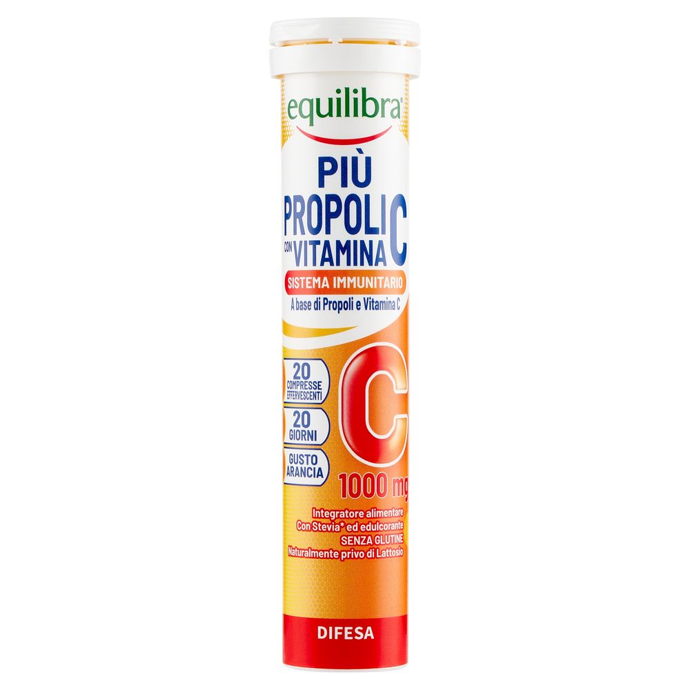 Equilibra Più Propoli con Vitamina C 20 Compresse Effervescenti 88 g