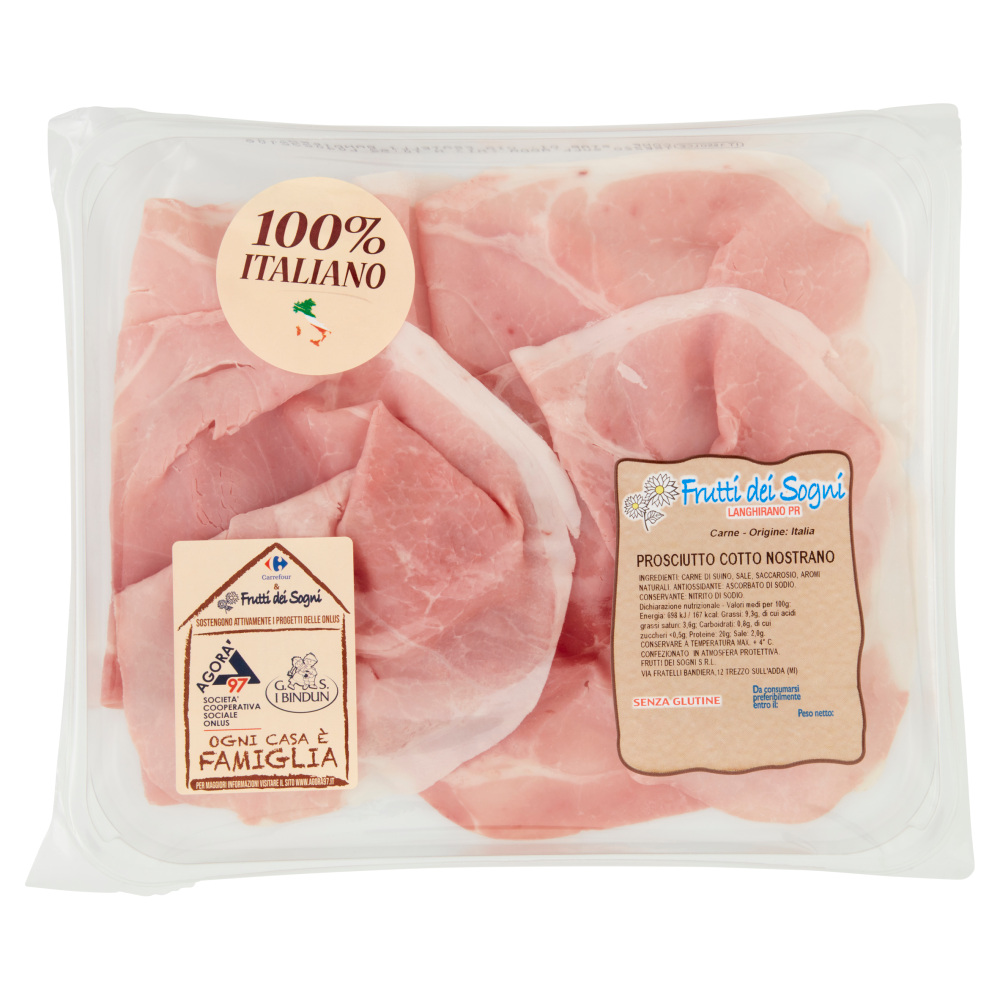 Frutti dei Sogni Prosciutto Cotto Nostrano 0,130 kg