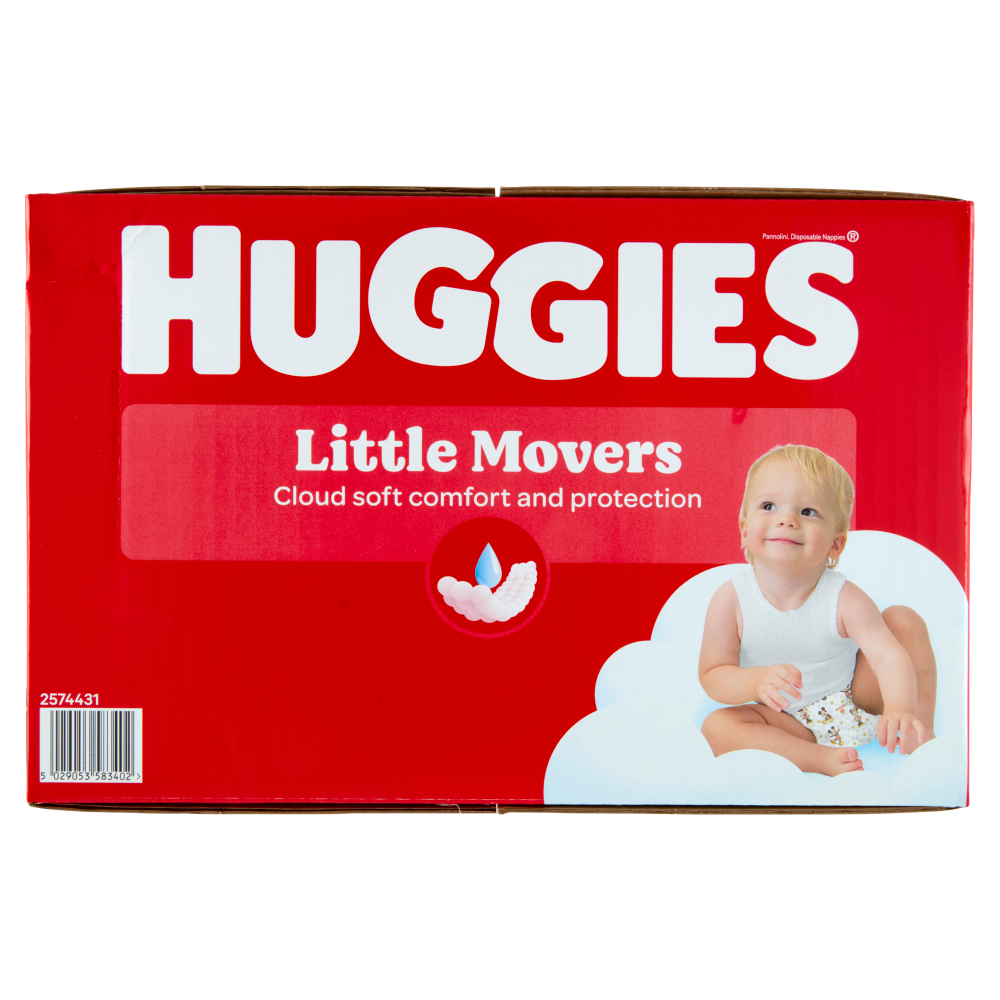 Huggies Little Movers Pannolini 4 7-18 Kg 150 pz