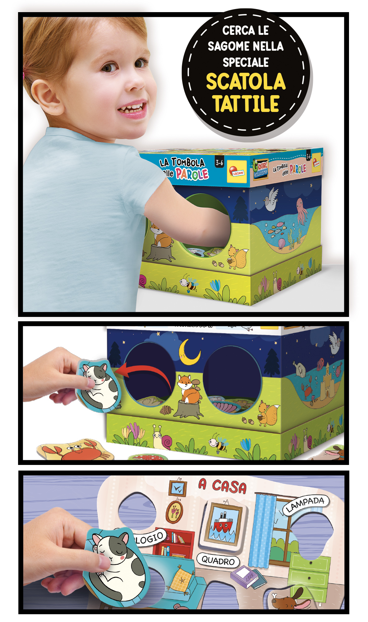 Lisciani Montessori Maxi La Tombola Delle Parole