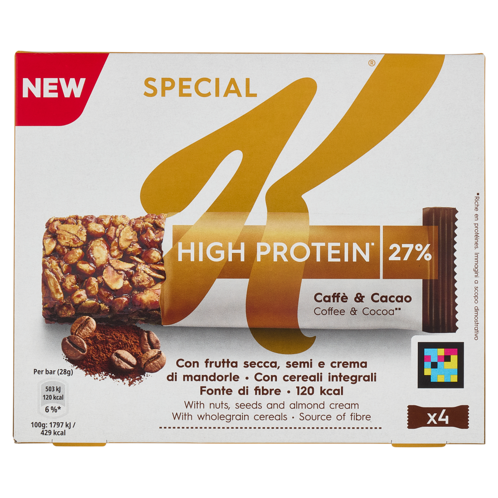 Kellogg's Special K High Protein 27% Caff&egrave; & Cacao 4 x 28 g