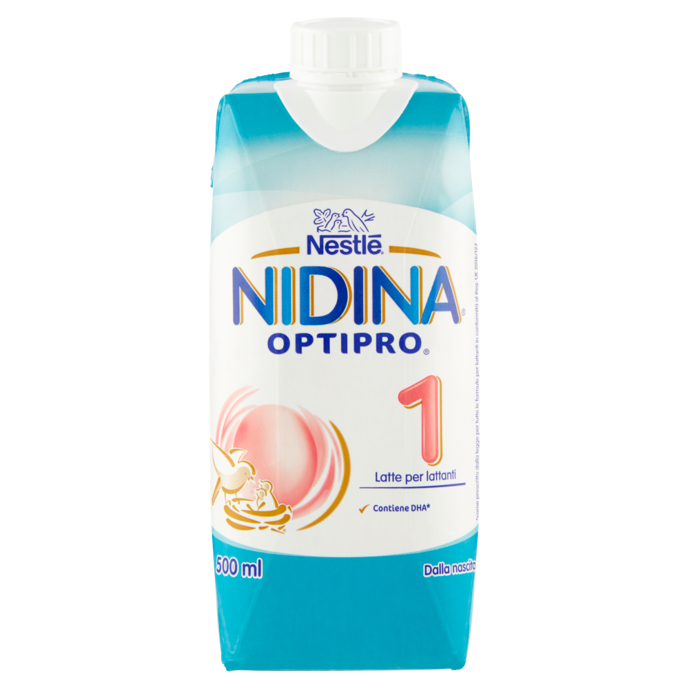 NESTLÉ NIDINA Optipro 1 dalla nascita Latte per lattanti in liquido brick  da 500ml