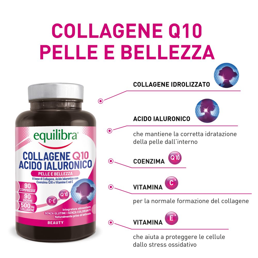 Equilibra Collagene Q10 Acido Ialuronico 90 Compresse 99 g