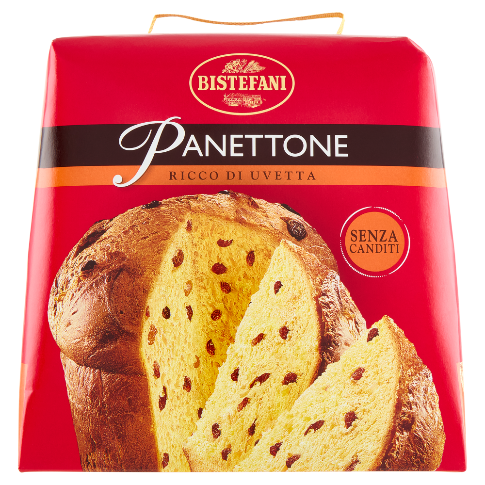 Bistefani Panettone Ricco di Uvetta Senza Canditi 700 g
