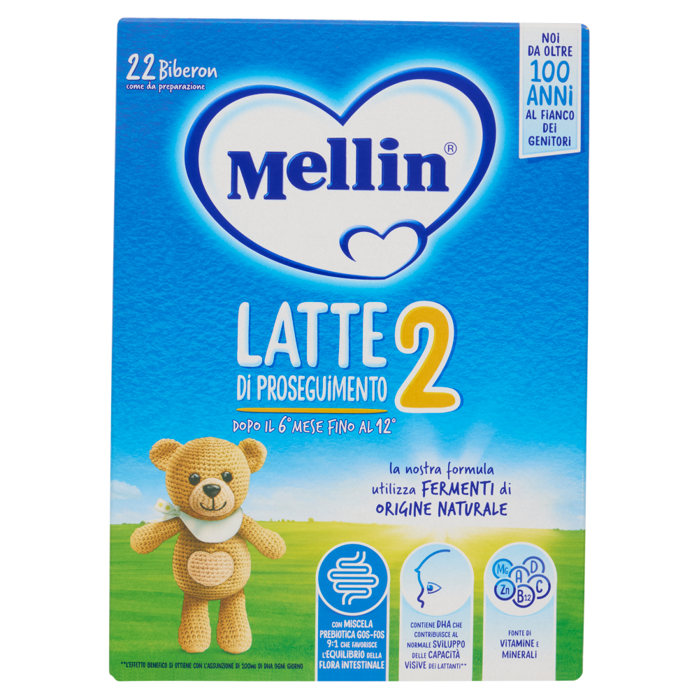 MELLIN 2 - Latte di Proseguimento in Polvere per Lattanti dal 6° al 12° mese 770g