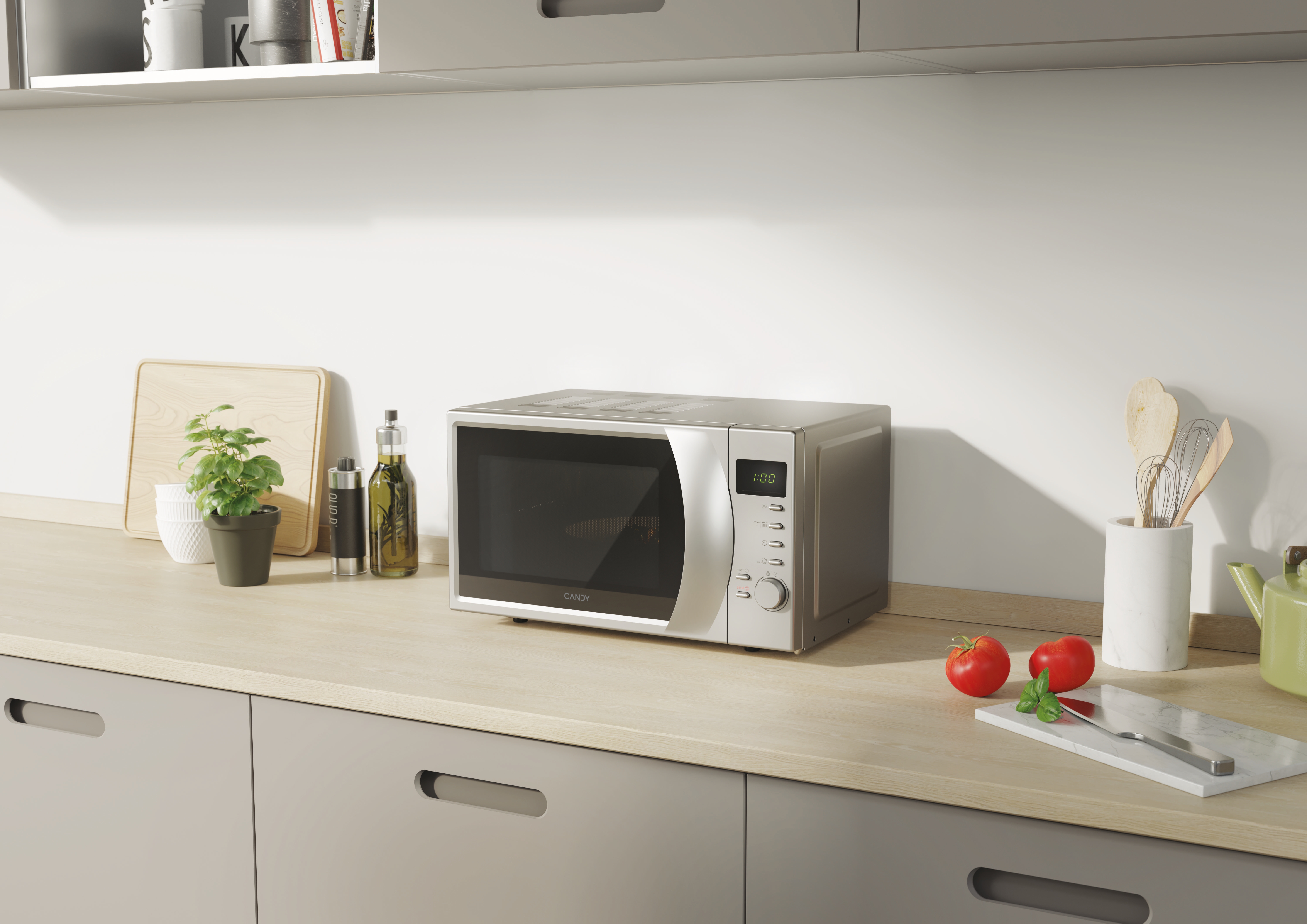 Candy Smart CMG2071DS Argento Microonde con grill Superficie piana 20 L 700 W