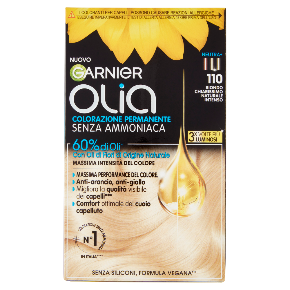Garnier Olia Tinta Capelli, Senza Ammoniaca, Super blonds 110