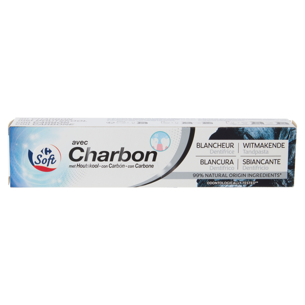 Carrefour Soft Dentifricio Sbiancante con Carbone 75 ml