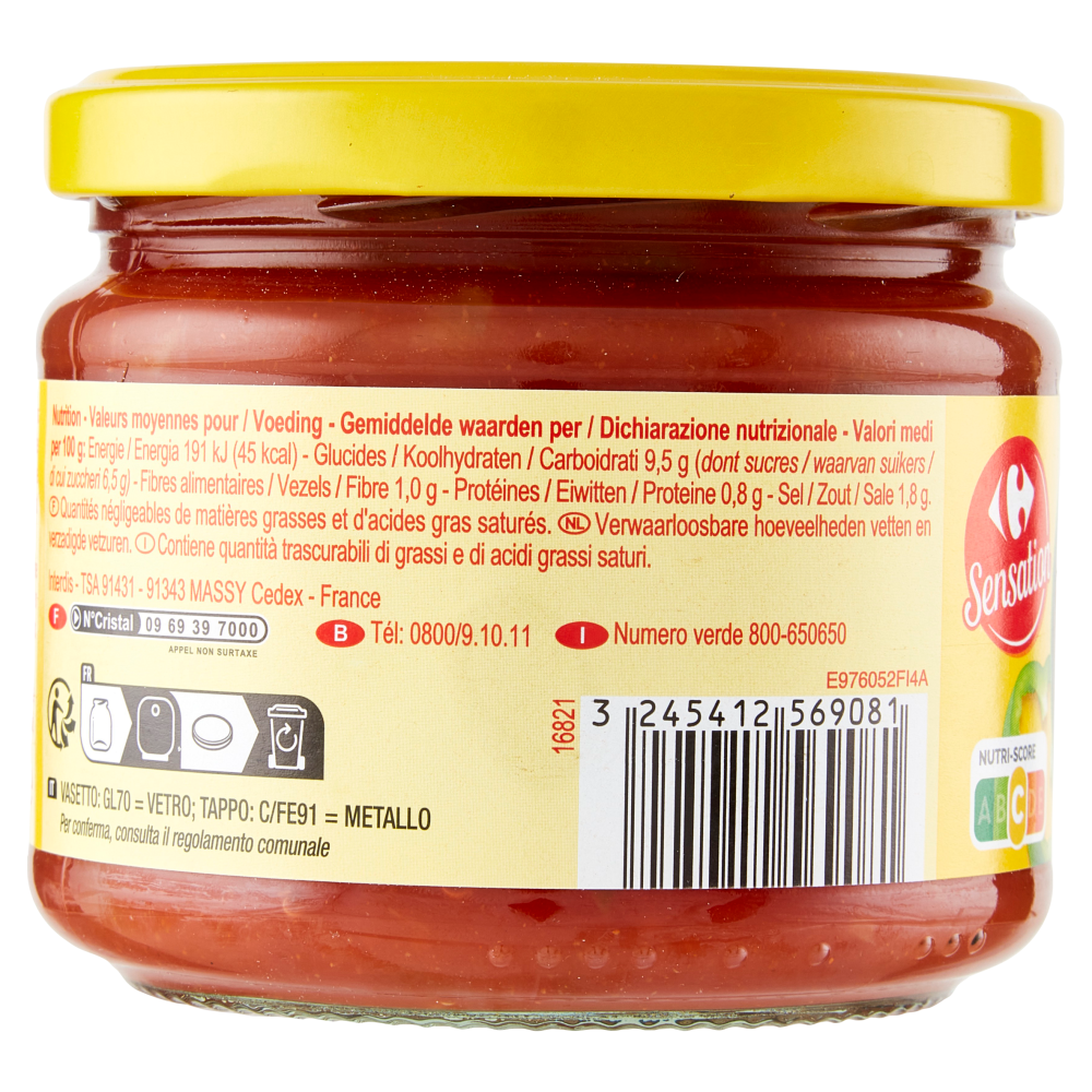 Carrefour Sensation Medium Salsa 315 g